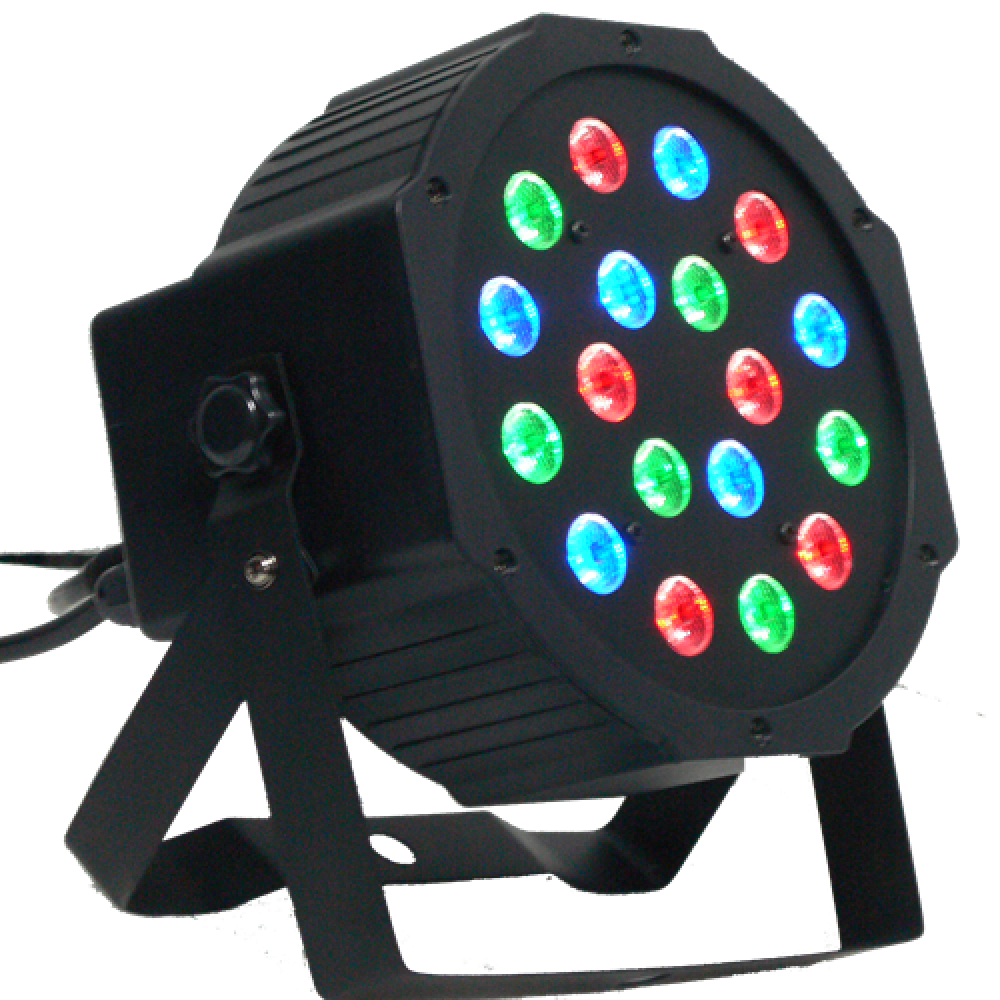 Voorlopige naam Previs site hek DEXEL Lighting | PAR LED 18 Leds 3W RGB-PAR SPOT LED