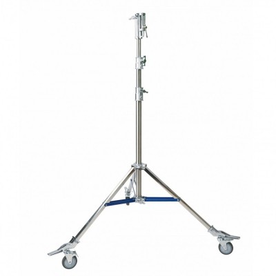 TRIPODE en acero inox, 3,50 mts, con ruedas Carga 15Kgs